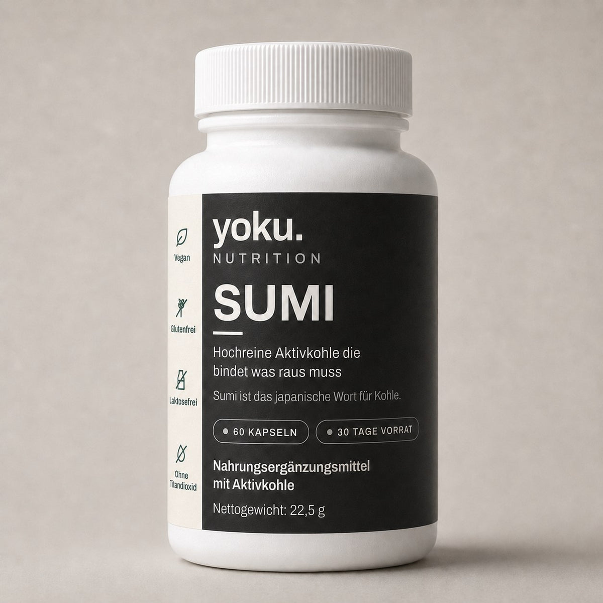 Dose Yoku SUMI Aktivkohle Komplex mit 60 Kapseln