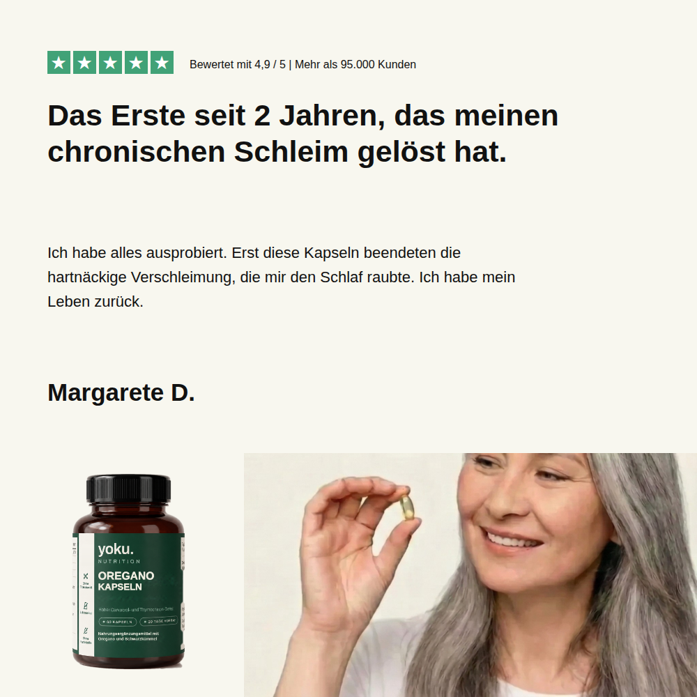 Erfahrung mit Yoku Oregano Kapseln